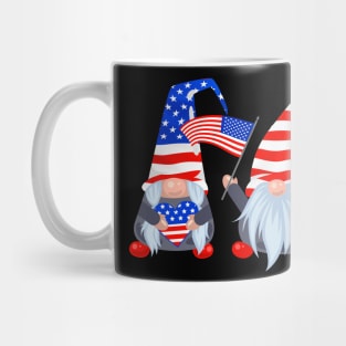 4th of july gnomes Mug